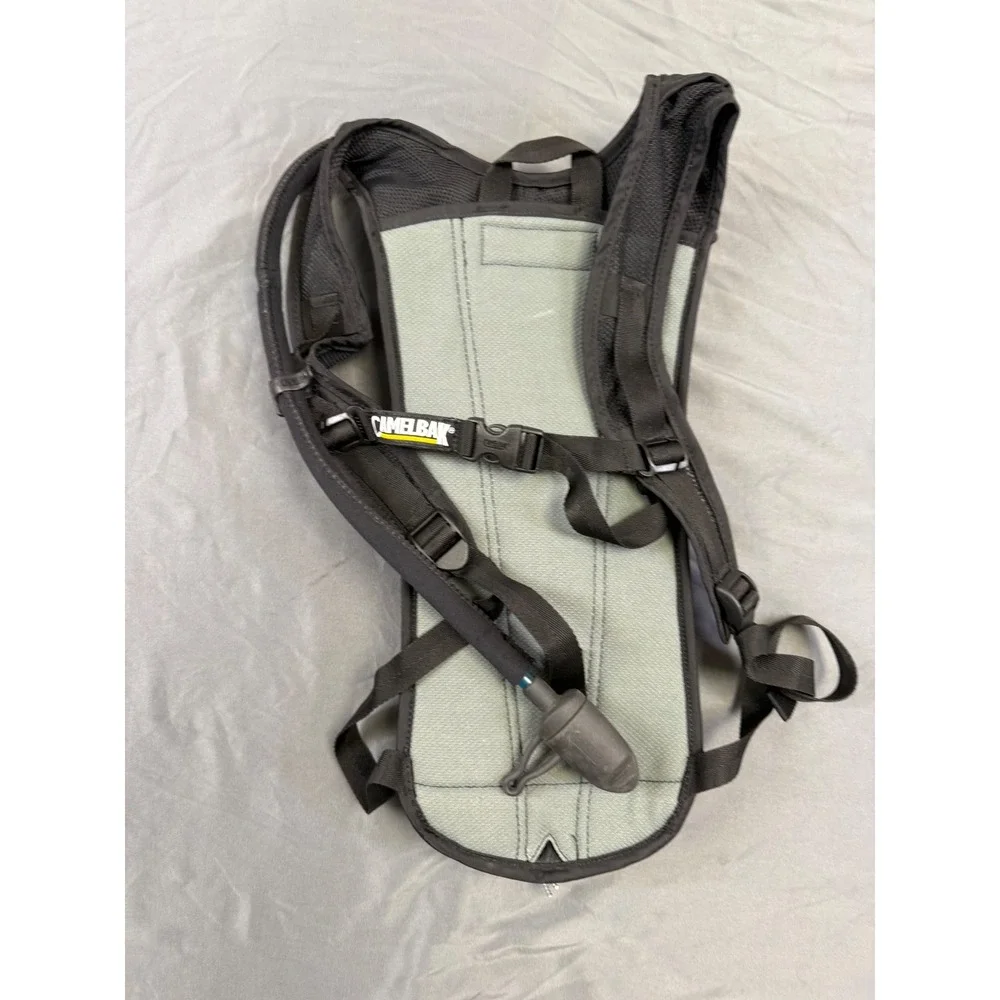 CamelBak Classic Hydration Pack Black Grey Hiking Biking Backpack with Tube Cap